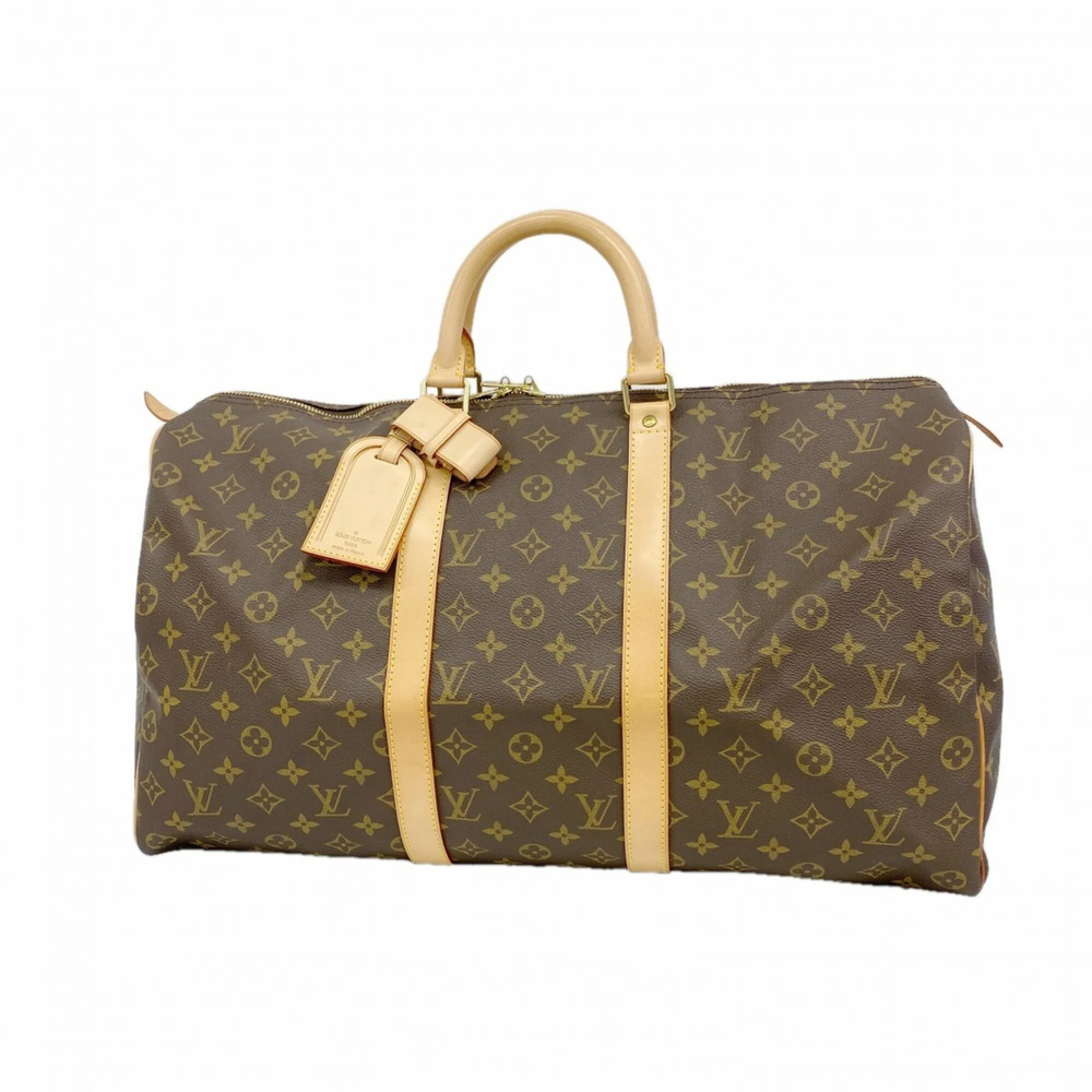 LOUIS VUITTON Brown Monogram Keepall 50 Boston Bag - Picture 1 of 9